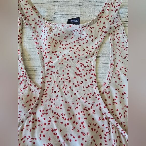 Club Monaco Cream Tank Top with Red Print - Picture 3 of 6